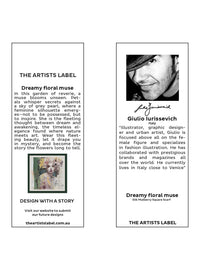 THE ARTISTS LABEL DREAMY FLORAL MUSE SILK SQUARE SCARF