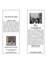 THE ARTISTS LABEL NAS IN A VASE SILK SQUARE SCARF