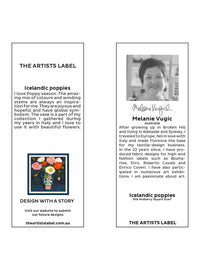 THE ARTISTS LABEL ICELANDIC POPPIES SILK SQUARE SCARF