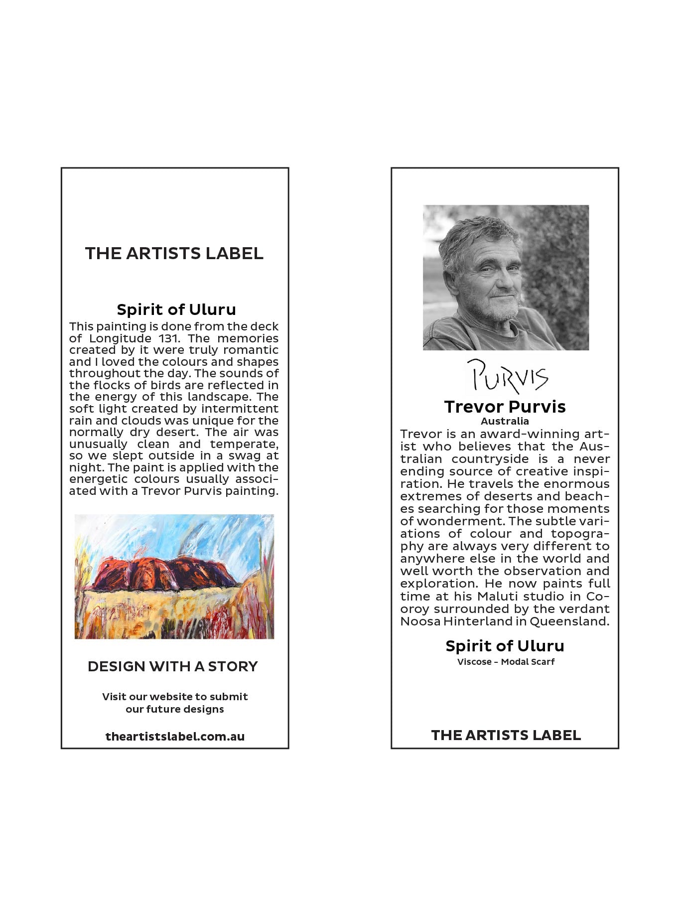 THE ARTISTS LABEL SPIRIT OF ULURU SCARF