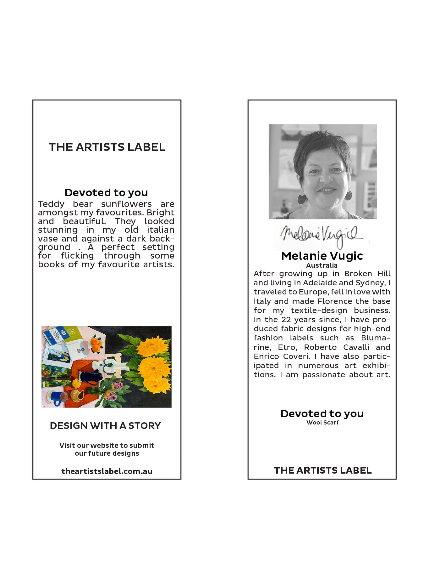 THE ARTISTS LABEL DEVOTED TO YOU WOOL SCARF
