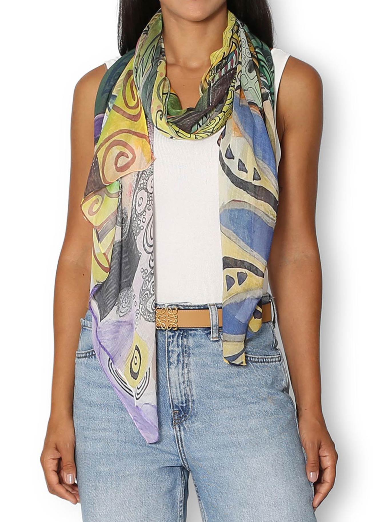 THE ARTISTS LABEL LADY KLIMT SCARF