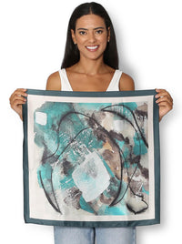 THE ARTISTS LABEL WINTER DANCE SILK SQUARE SCARF