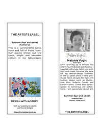 THE ARTISTS LABEL SUMMER DAYS & SWEET MEMORIES SILK SCARF