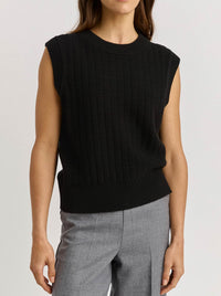 TOORALLIE GRID KNIT VEST