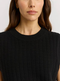 TOORALLIE GRID KNIT VEST