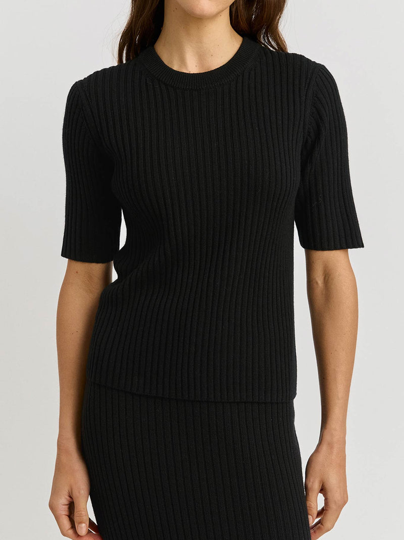TOORALLIE RIB KNIT TOP