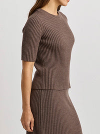 TOORALLIE RIB KNIT TOP