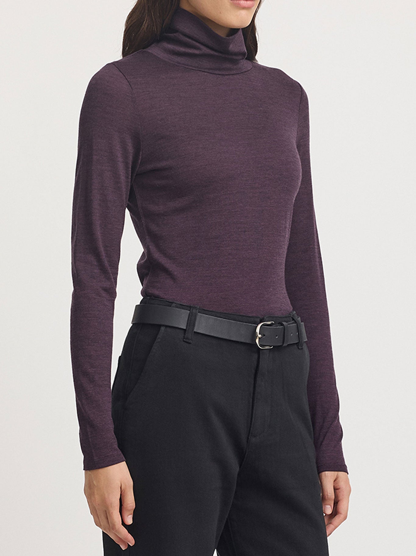 TOORALLIE MERINO TURTLE NECK TEE