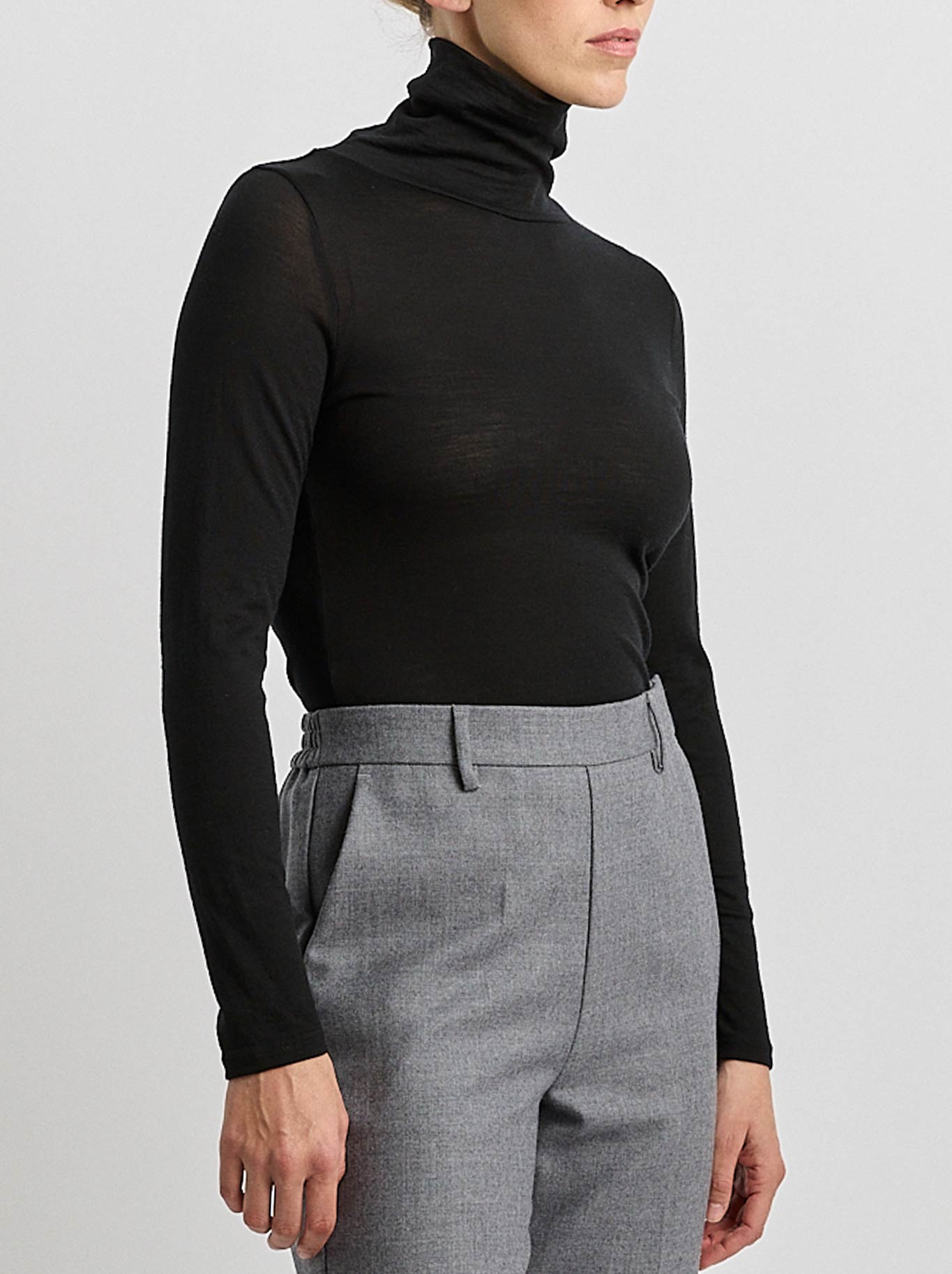 TOORALLIE MERINO TURTLE NECK TEE