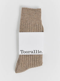 TOORALLIE RIBBED MERINO SOCKS