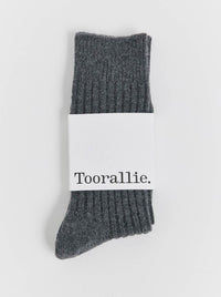TOORALLIE RIBBED MERINO SOCKS
