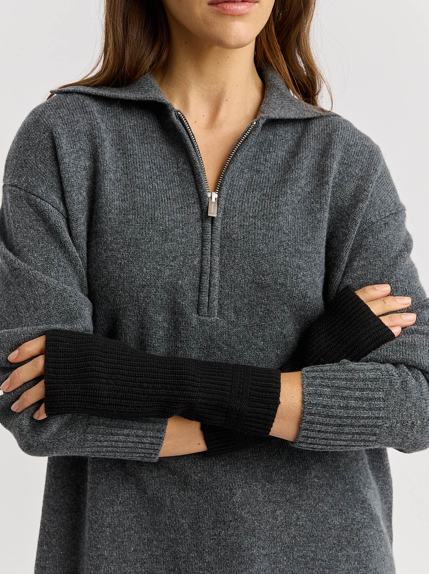 TOORALLIE FINE RIB OPEN MITTEN