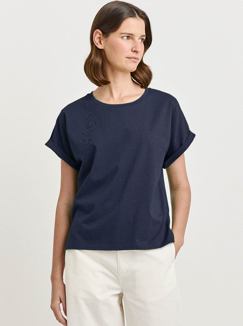 TOORALLIE ROLLED SLEEVE ORGANIC COTTON TEE
