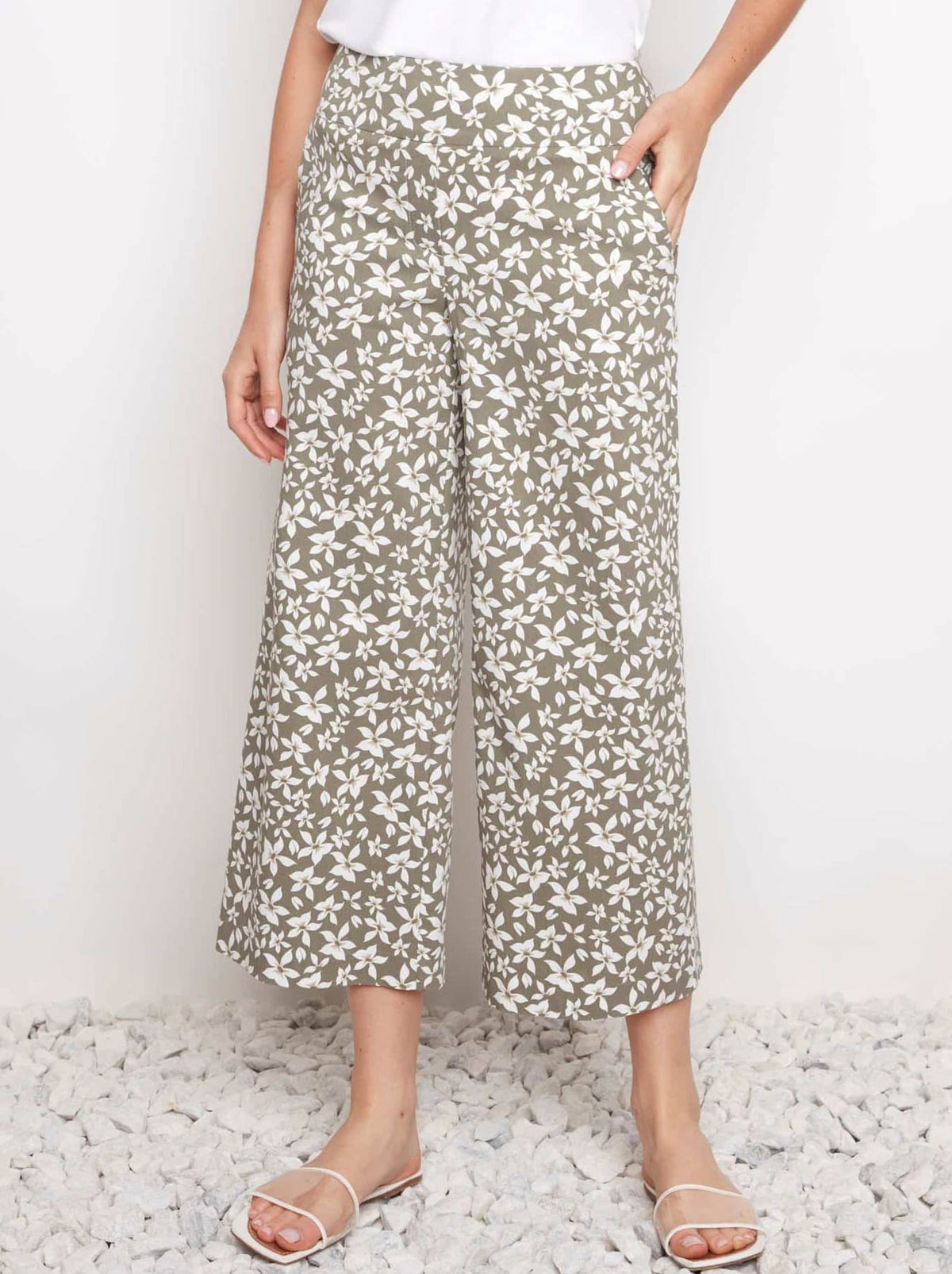 UP! TECHNO WIDE LEG CROP PANT