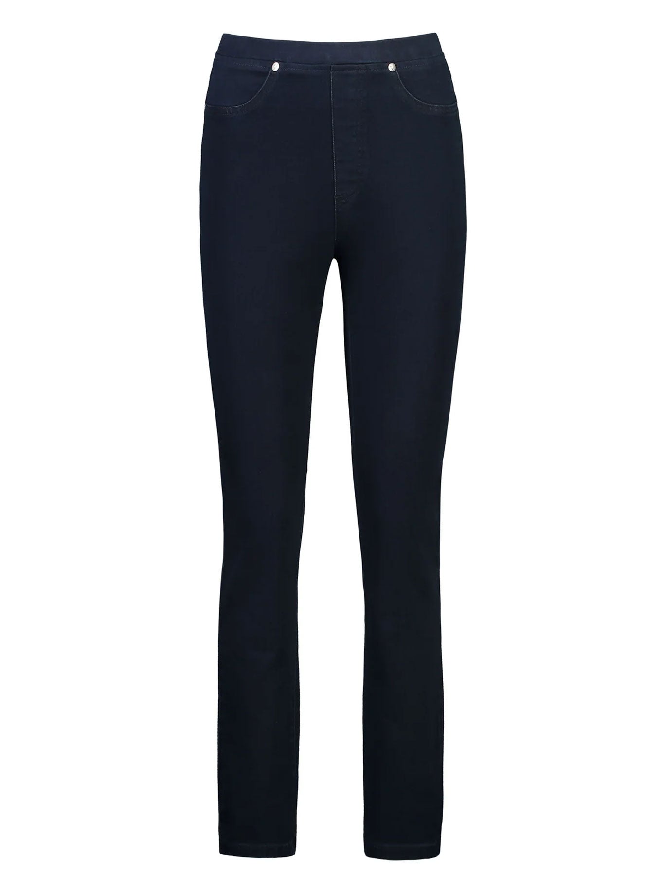 VASSALLI SLIM LEG PULL ON DENIM PANT