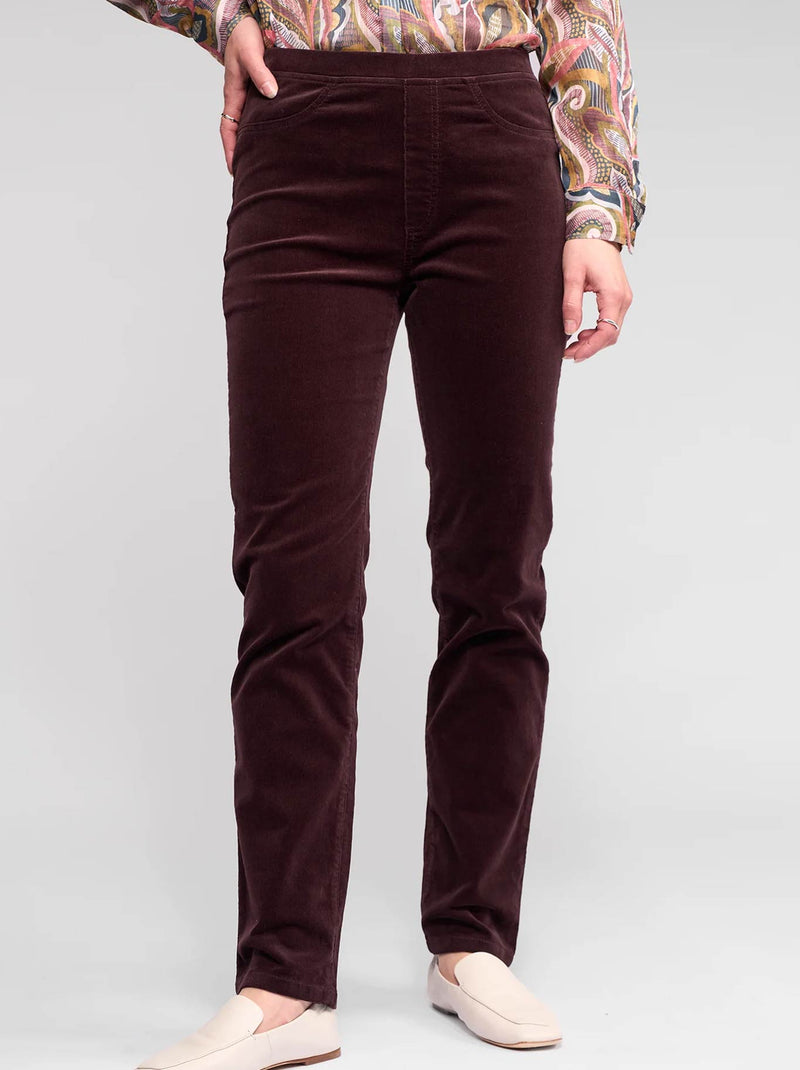 VASSALLI BAY SLIM LEG CORD PULL ON PANT