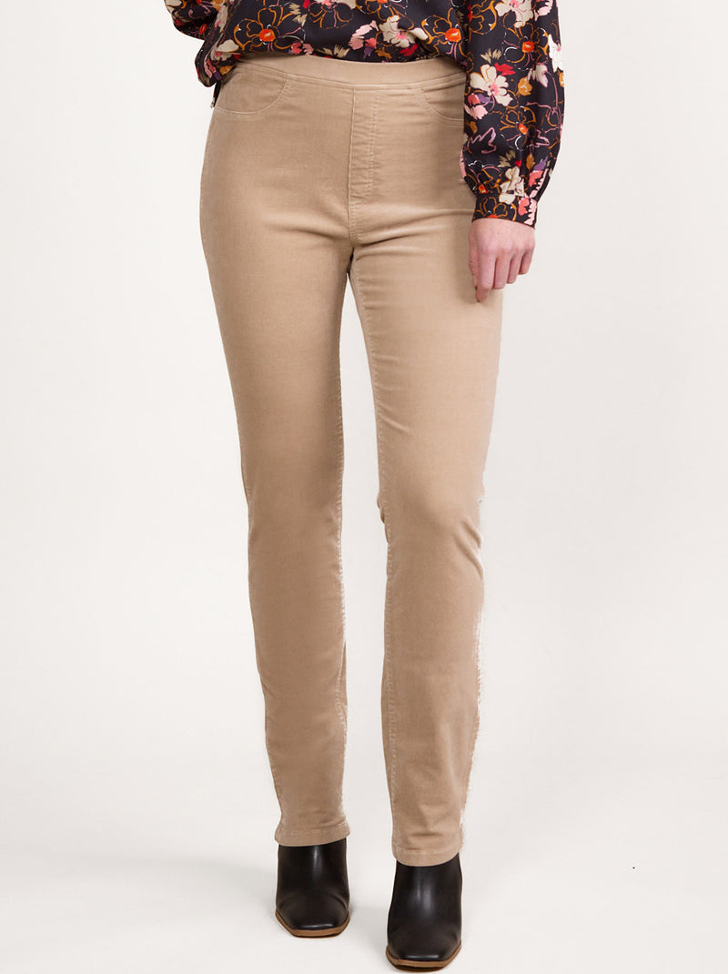 VASSALLI BAY SLIM LEG CORD PULL ON PANT