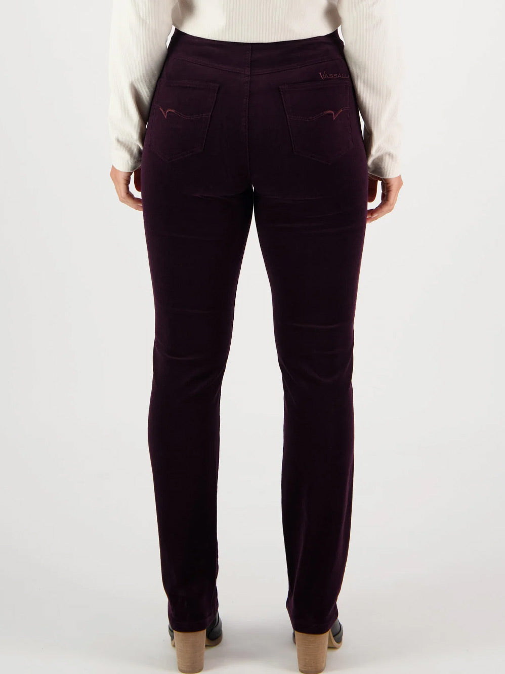 VASSALLI BAY SLIM LEG CORD PULL ON PANT