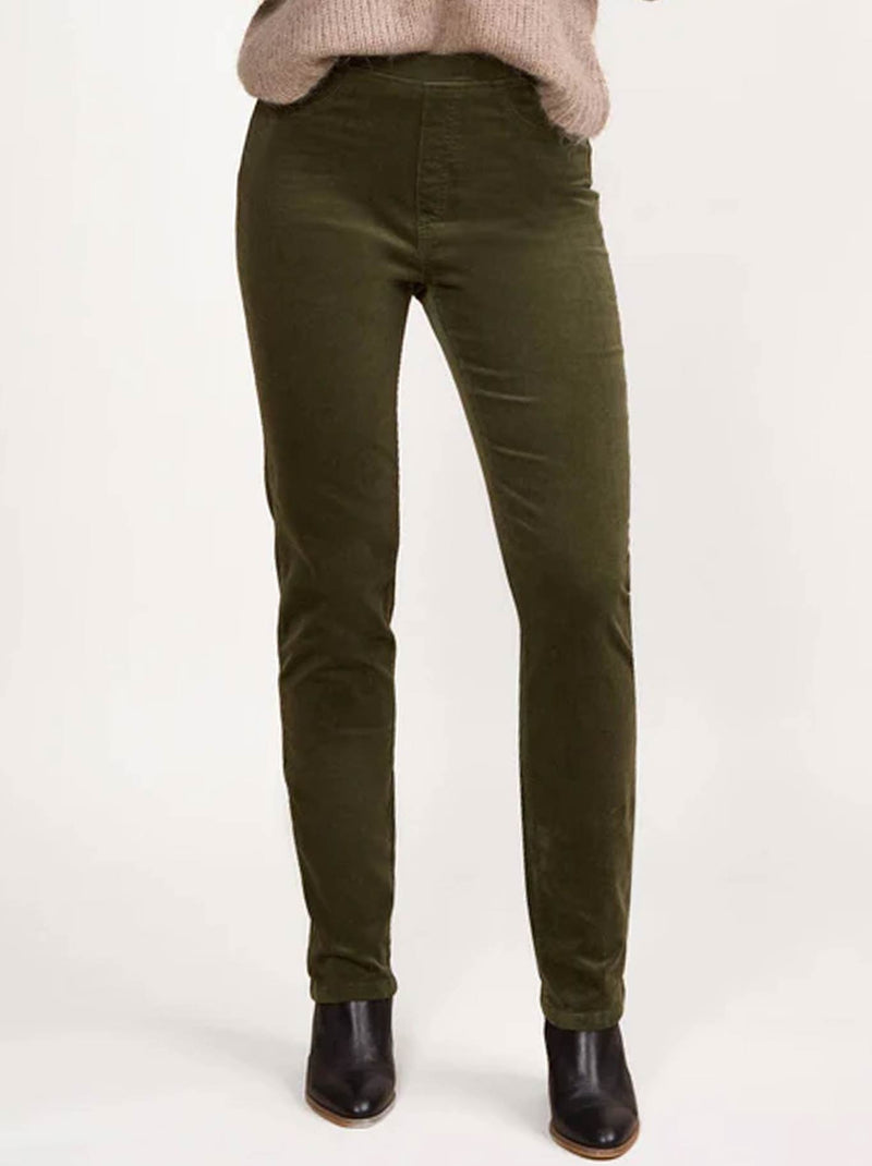VASSALLI BAY SLIM LEG CORD PULL ON PANT