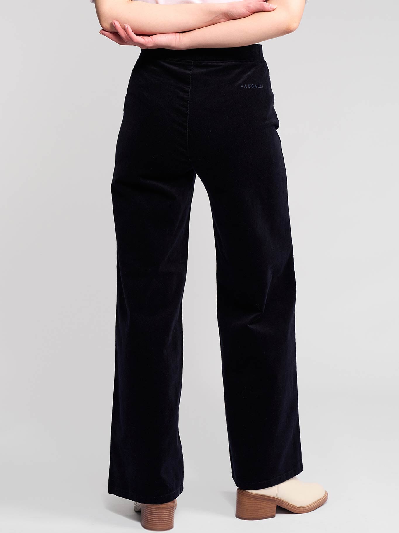VASSALLI LOFT CORD WIDE LEG PULL ON