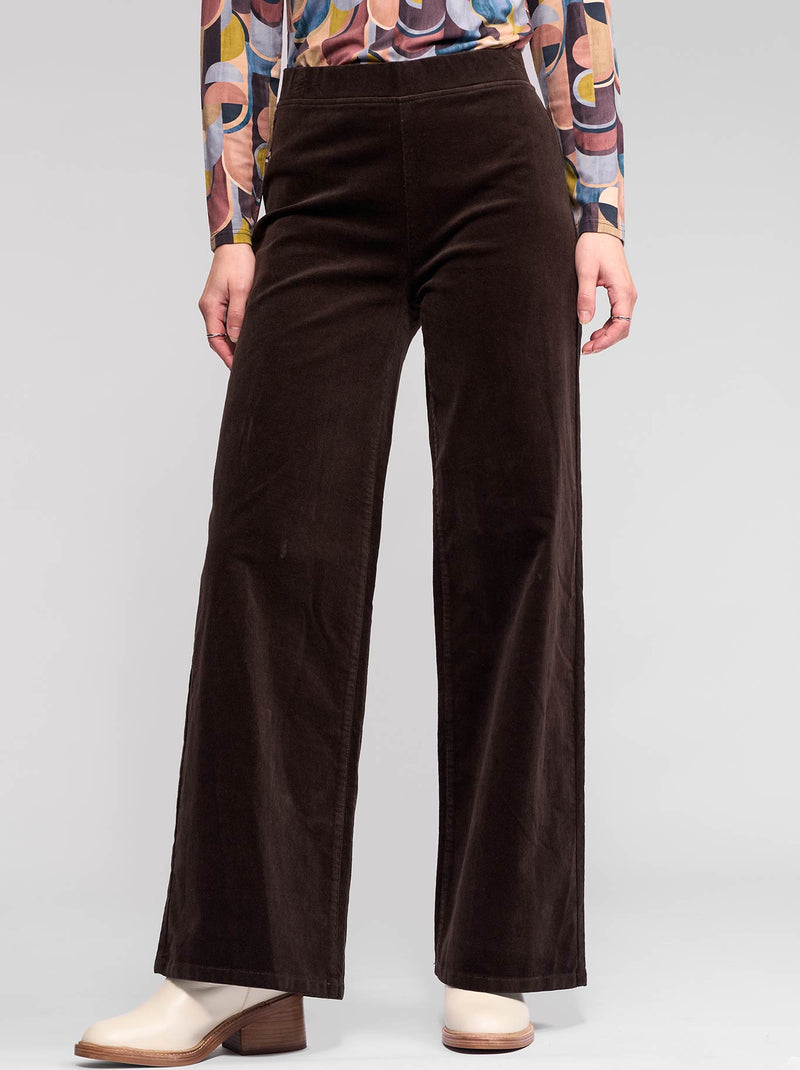 VASSALLI LOFT CORD WIDE LEG PULL ON