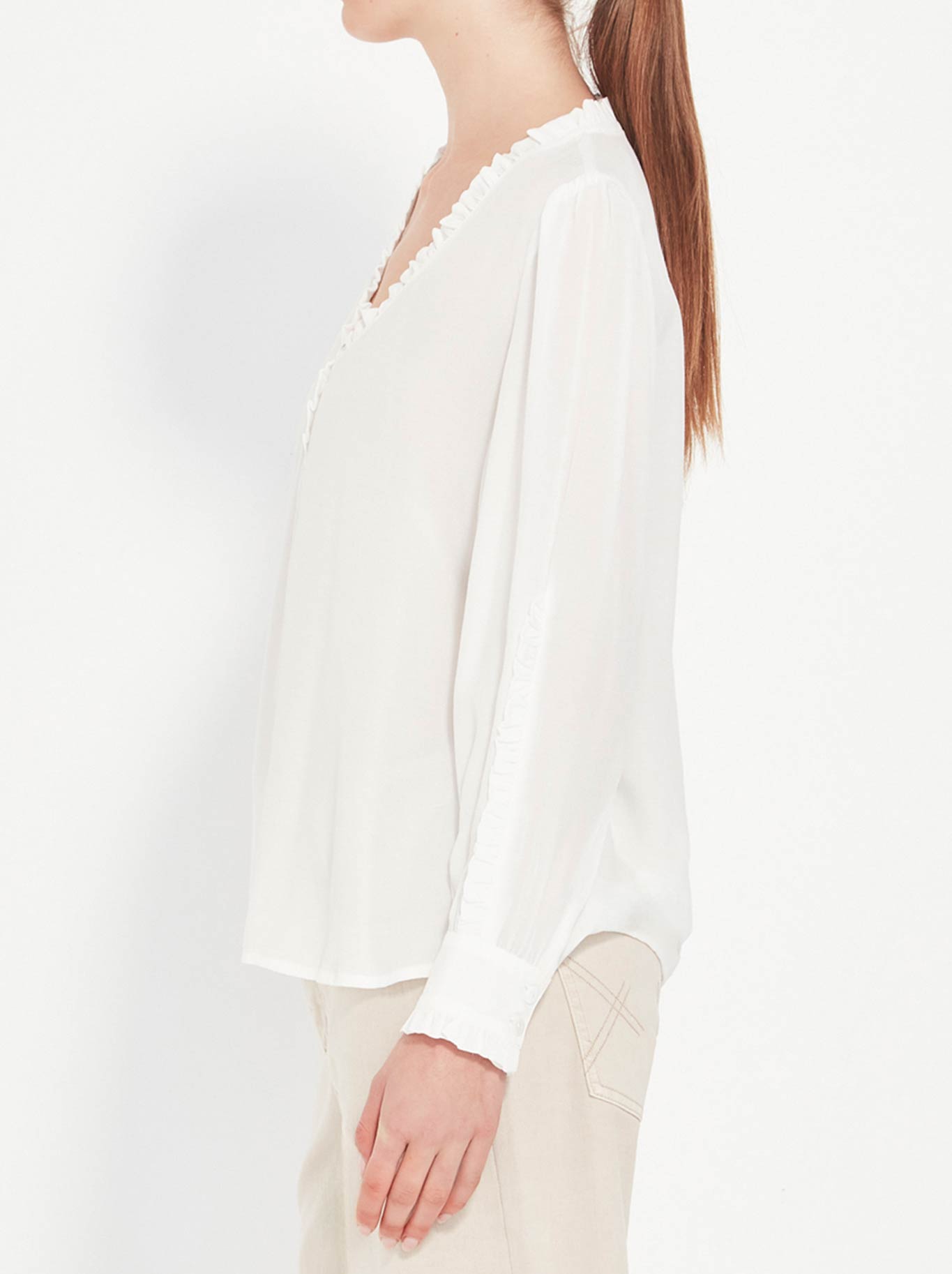 VERGE CASCADE BLOUSE