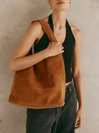 VESTIRSI SIENNA SUEDE HOBO BAG