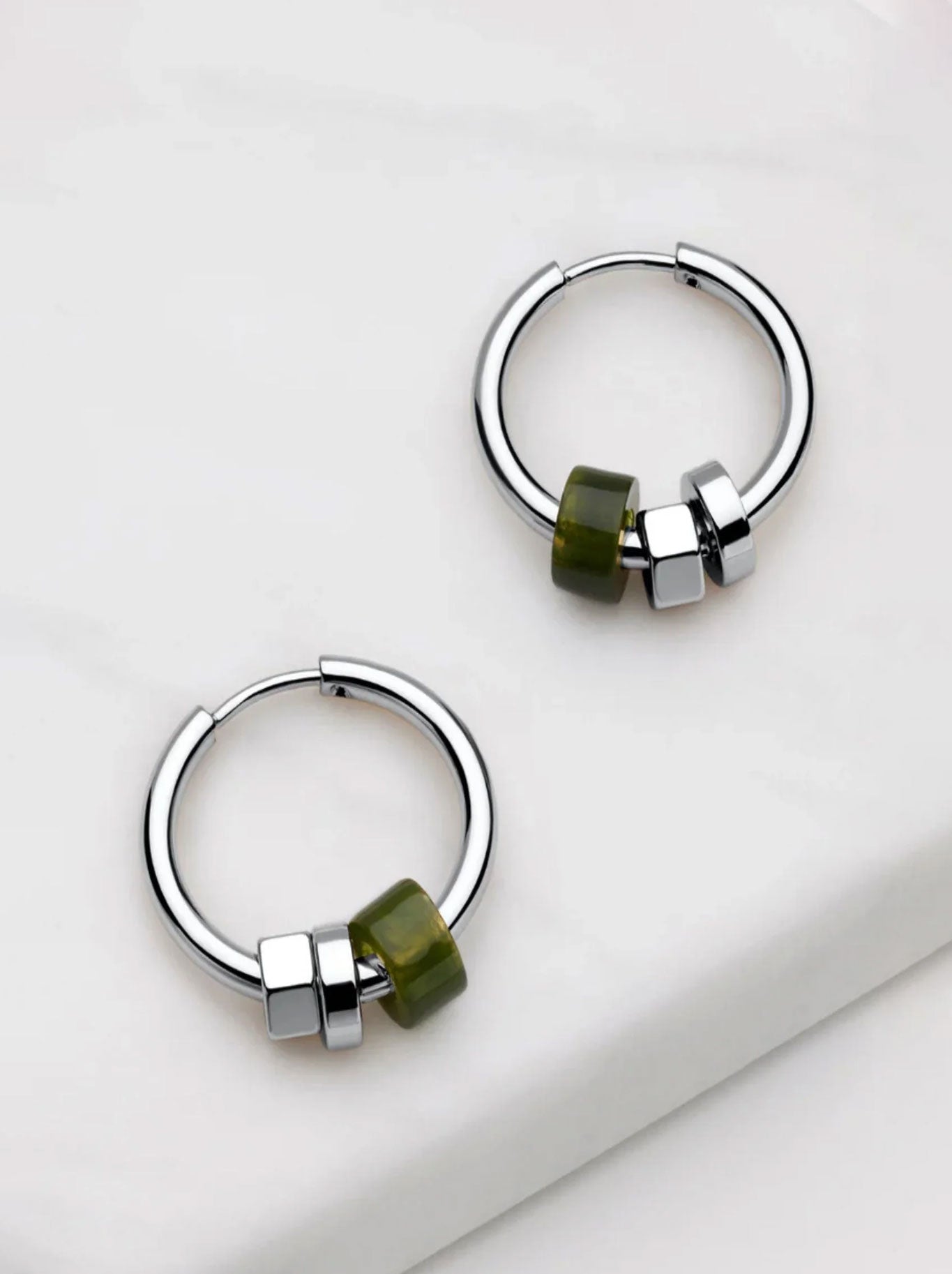 ZAFINO AMINA HOOP SILVER