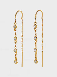 ZAFINO ADELE THREAD EARRING
