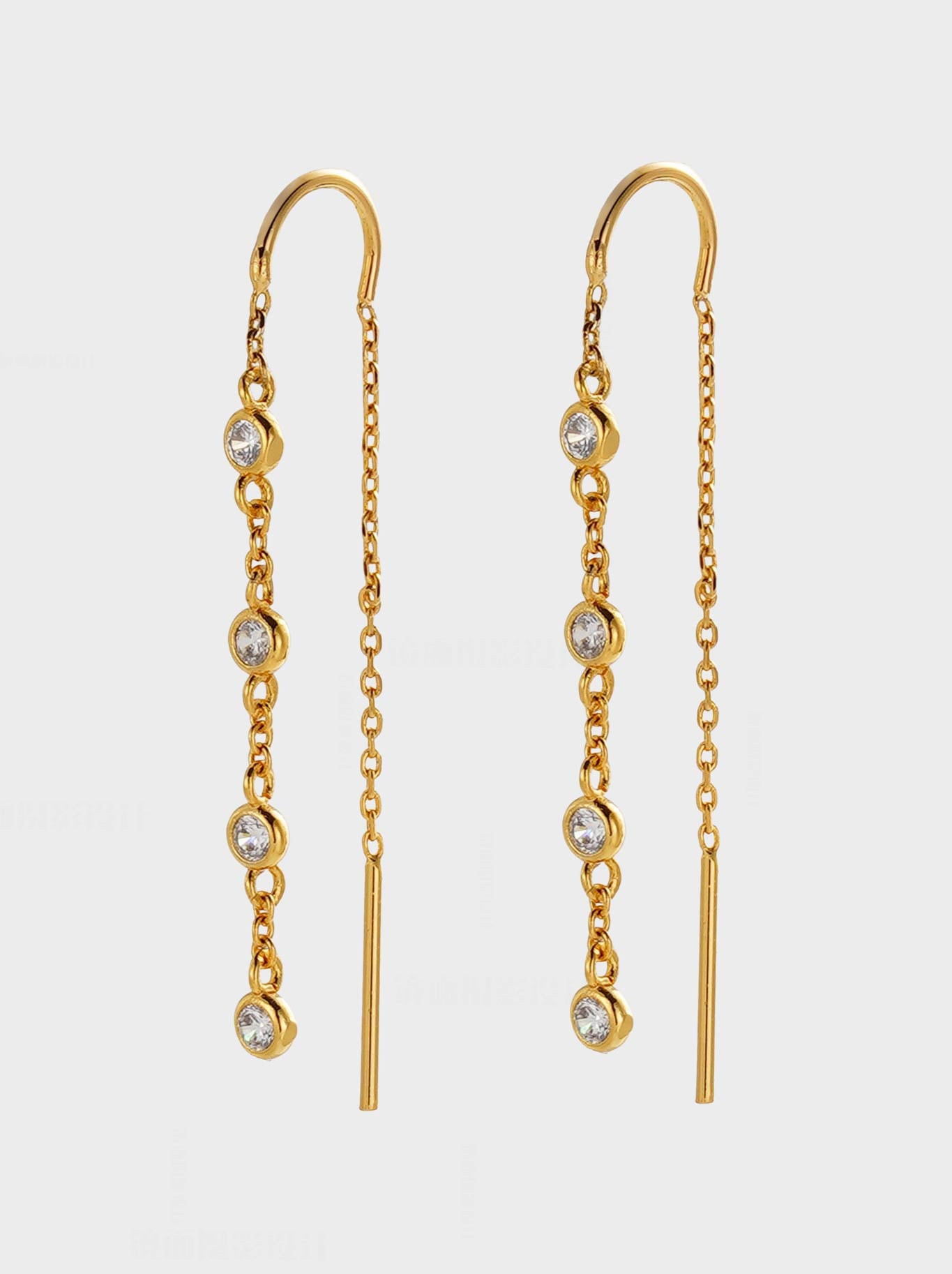 ZAFINO ADELE THREAD EARRING