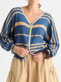 ZAKET & PLOVER STATEMENT ZIP CARDI