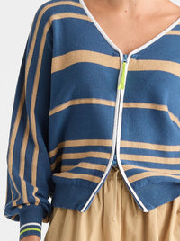 ZAKET & PLOVER STATEMENT ZIP CARDI