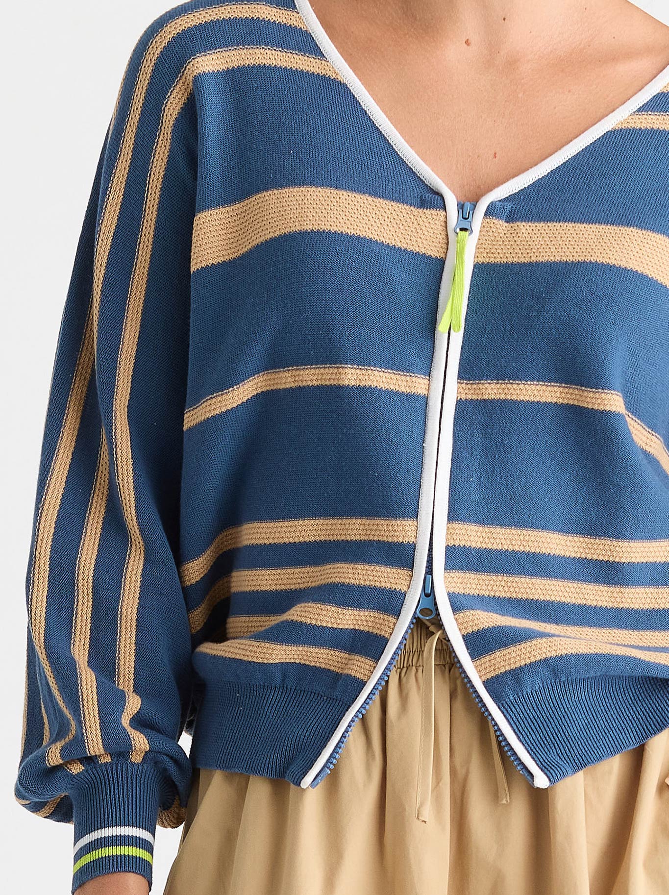 ZAKET & PLOVER STATEMENT ZIP CARDI