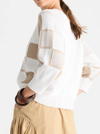 ZAKET & PLOVER PATCH POINTELLE TOP