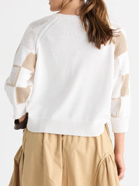 ZAKET & PLOVER PATCH POINTELLE TOP