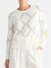 ZAKET & PLOVER DIAMOND DETAIL JUMPER