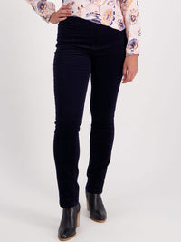 VASSALLI BAY SLIM LEG CORD PULL ON PANT