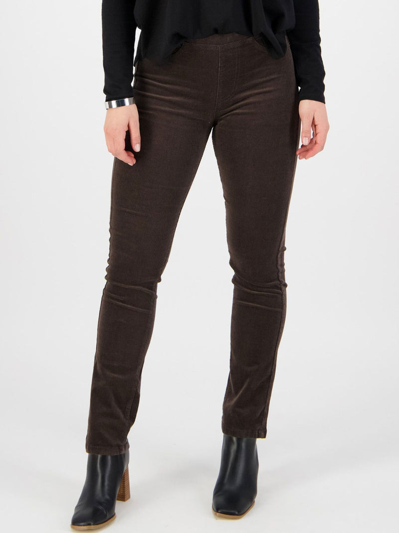 VASSALLI BAY SLIM LEG CORD PULL ON PANT