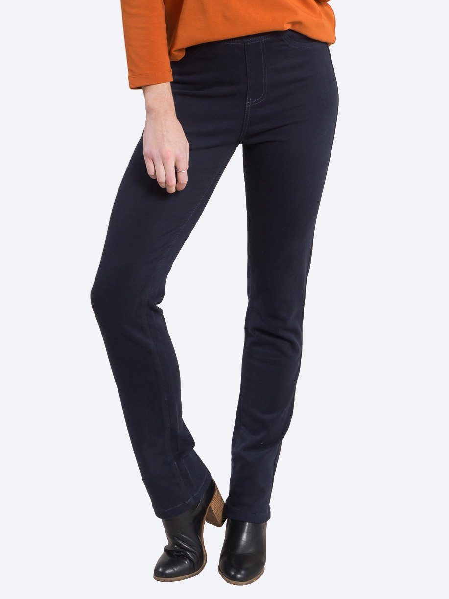 Yeltuor - VASSALLI - Pants - VASSALLI SLIM LEG MOLESKIN PANTS - CARBON -  8
